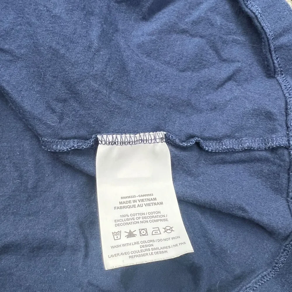 Nike Shirt Men 2XL Blue Short Sleeve Cotton Embroidered Logo Swoosh The Nike Tee - Picture 15 of 15